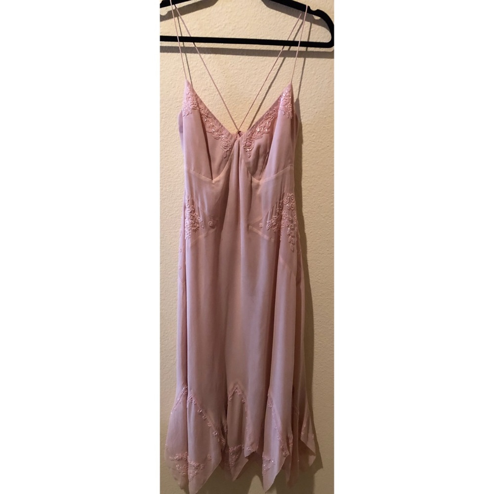 Nicole Miller Pink Midi Dress
